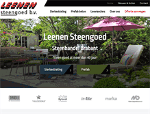 Tablet Screenshot of leenensteengoed.nl
